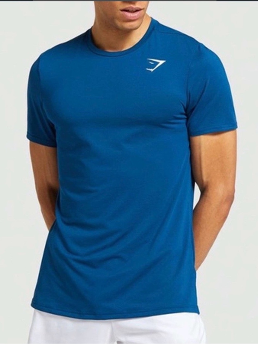 Gymshark Men’s Short Sleeve Performance Tee in Blue size Md